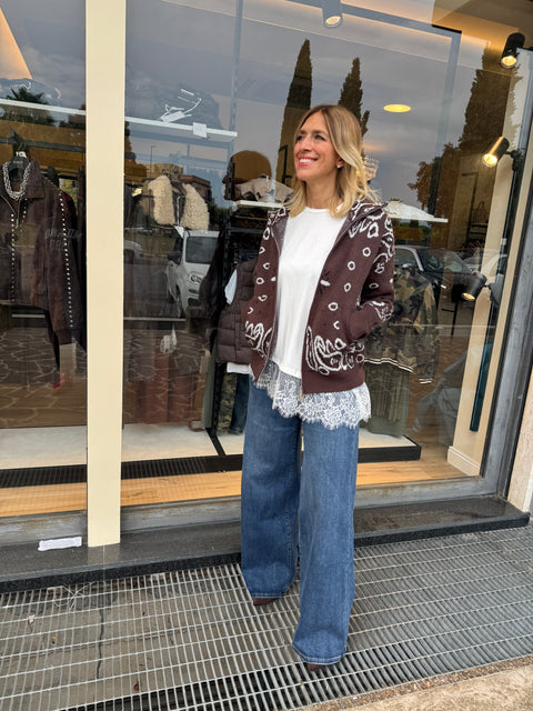 Maglione Bandana Marrone