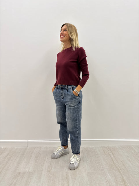 Maglioncino Beatrice Bordeaux