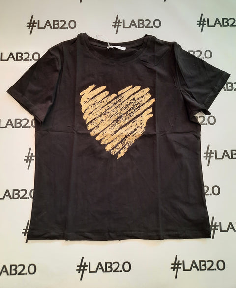 T-shirt love gold
