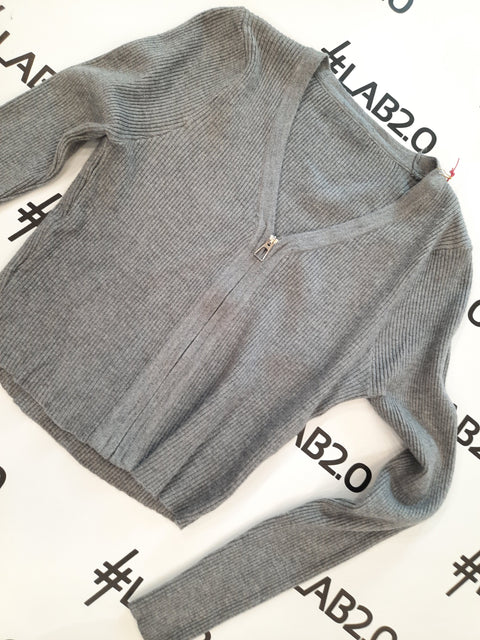 Maglioncino Zip Grigio