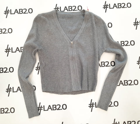 Maglioncino Zip Grigio