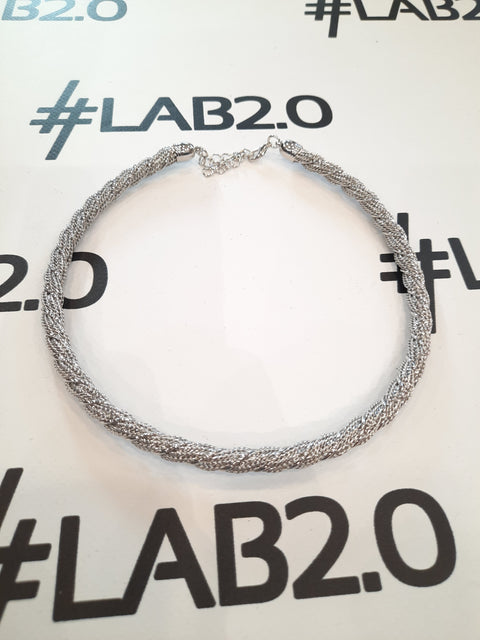 Collana Clio argentata