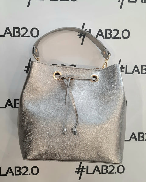 Borsa secchiello silver