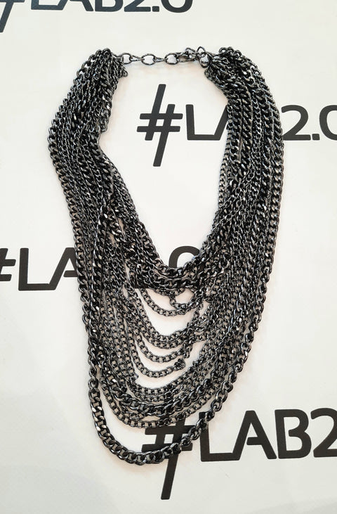 Collana Benice dark grey