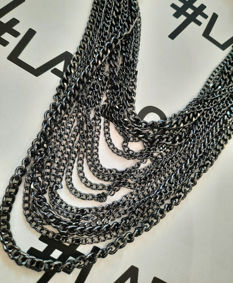 Collana Benice dark grey