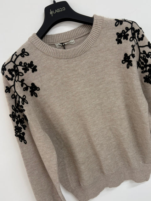 Pull Taupe Élégant