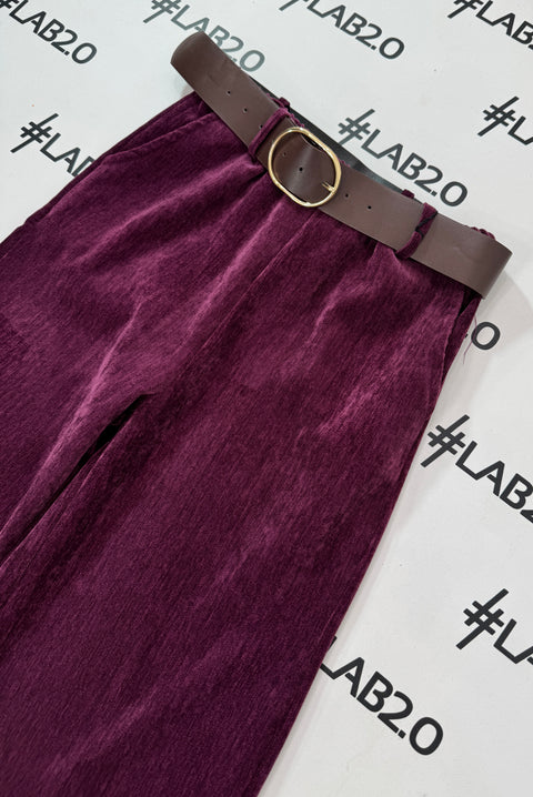 Pantalone Velvet Prugna