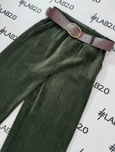 Pantalone Velvet Militare