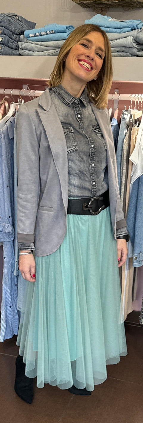 Gonna tulle menta