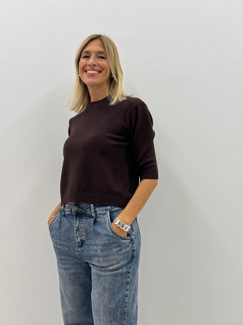 Maglioncino Audrey Marrone