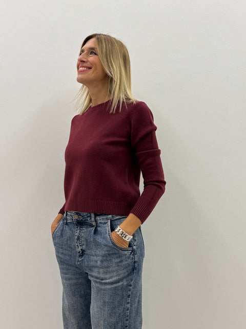 Maglioncino Beatrice Bordeaux