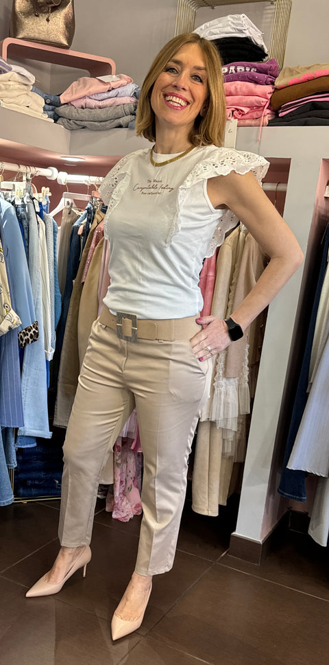 Pantalone Rina Beige
