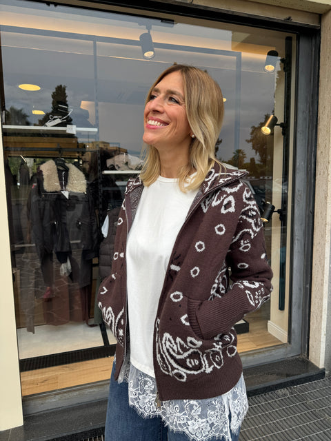 Maglione Bandana Marrone