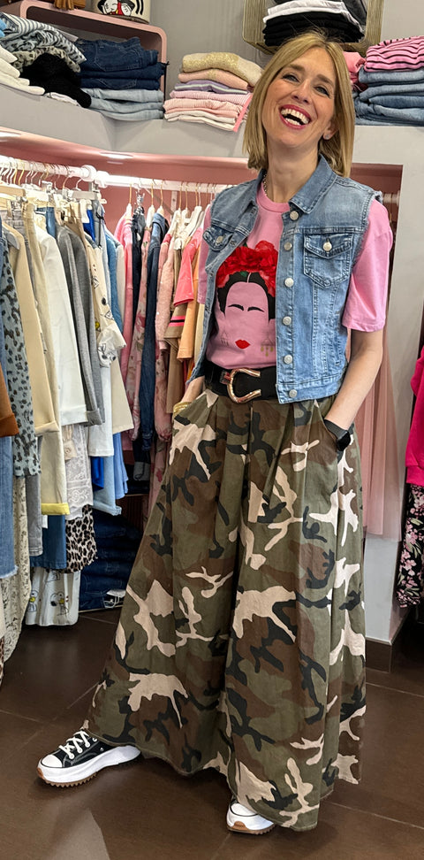 T-Shirt Frida Fiori Rosa