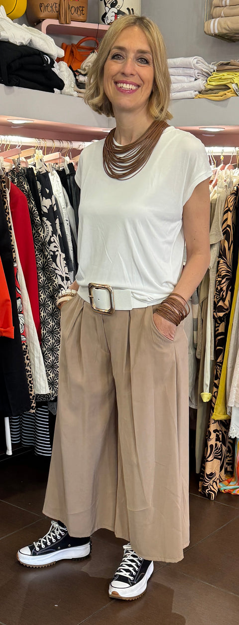 Gonna-pantalone Kessy Beige