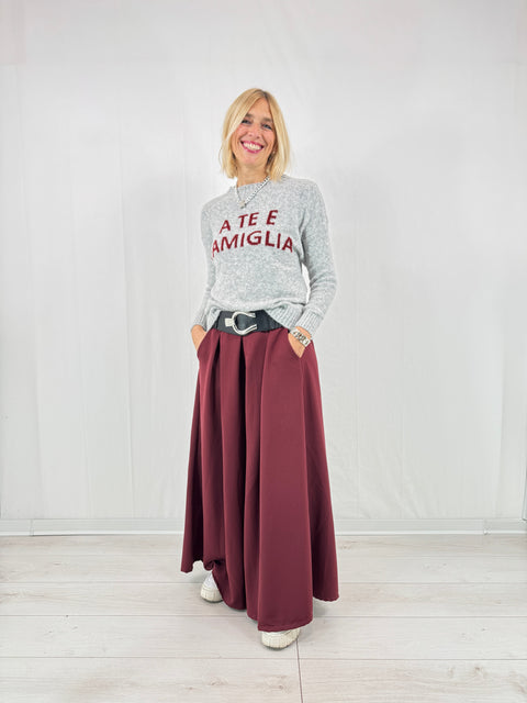 Falda-pantalón Laura WINTER – Burdeos