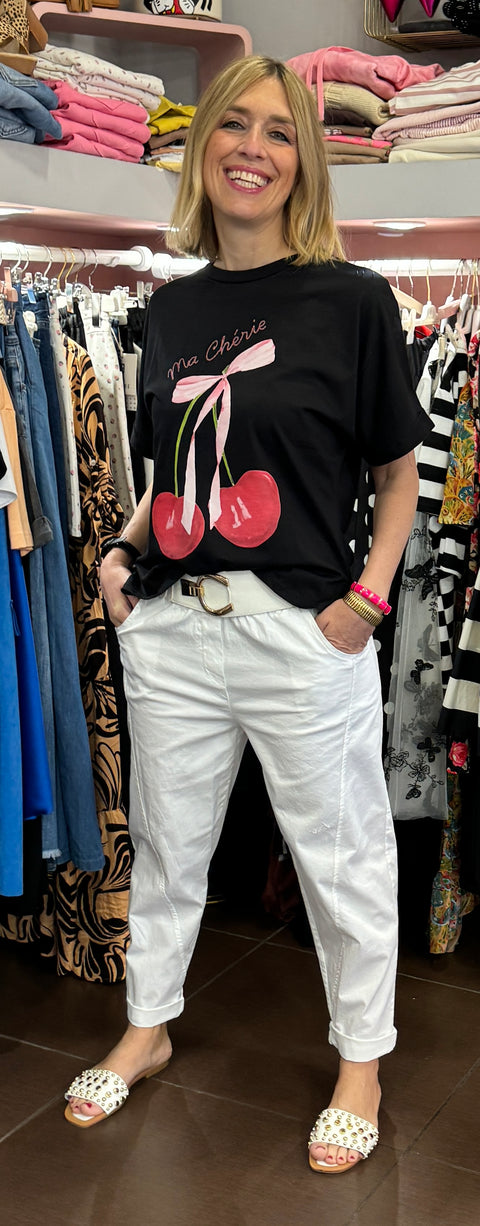 T-Shirt Cherì Nera