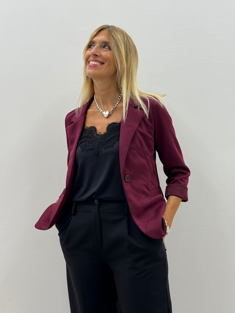 Blazer Ambra Bordeaux