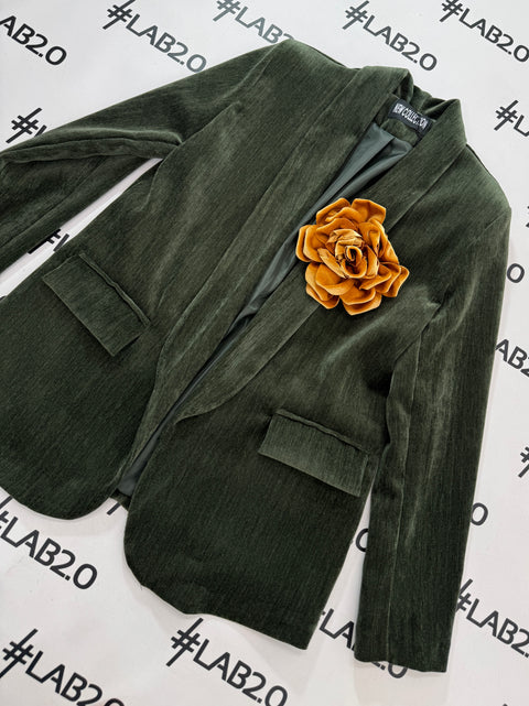 Blazer Velvet Militare