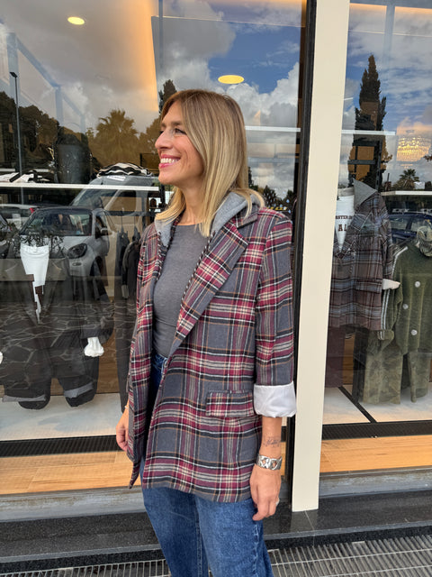 Blazer Debora Bordeaux Grigio