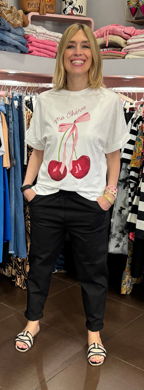 T-Shirt Cherì Bianca