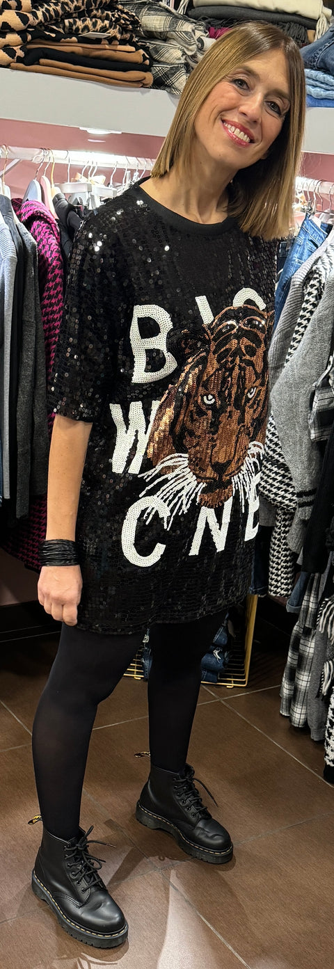 Abito Lion paillettes