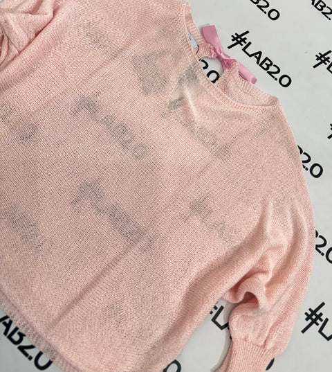 Maglioncino Fiocco Rosa