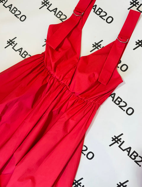 Abito Bretelle Rosso