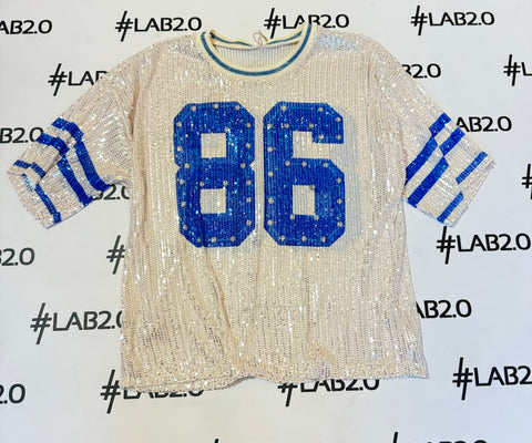 T-shirt Number Blue