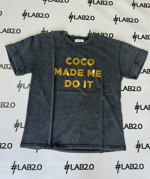 T-shirt Coco delavè