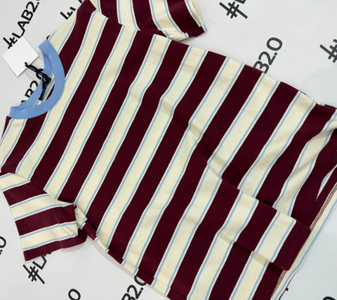 T-shirt Stripes Bordeaux