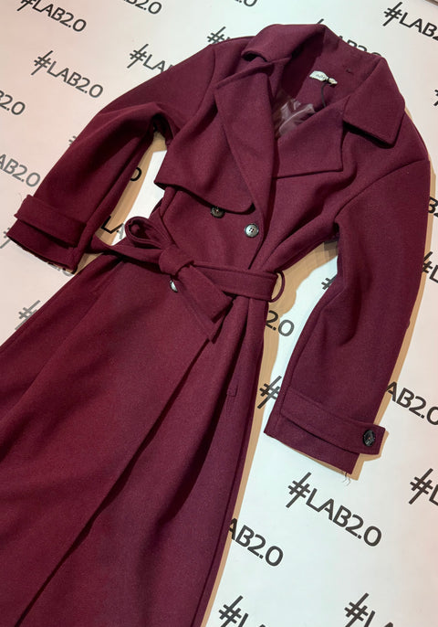 Cappotto Charlotte Bordeaux