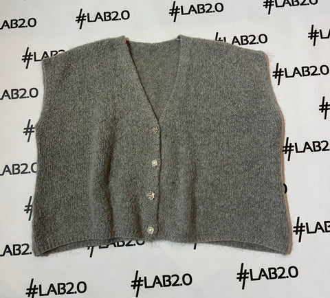 Gilet Mohair Grigio
