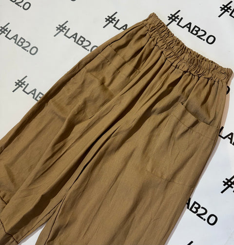 Pantalone Lino Tabacco
