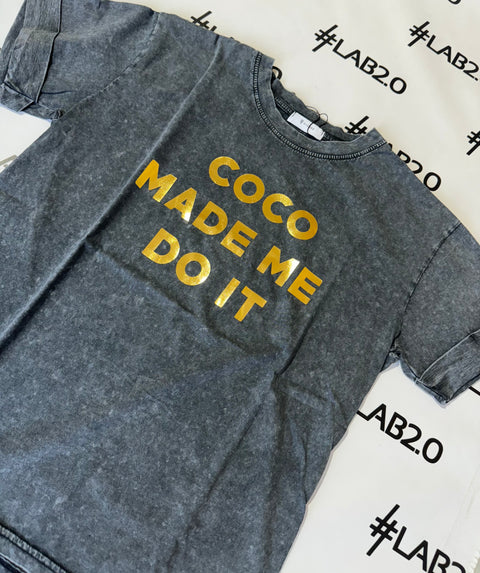 T-shirt Coco delavè