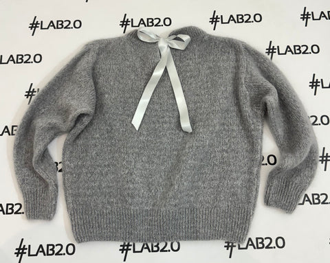 Maglione Fiocco Mohair Grigio