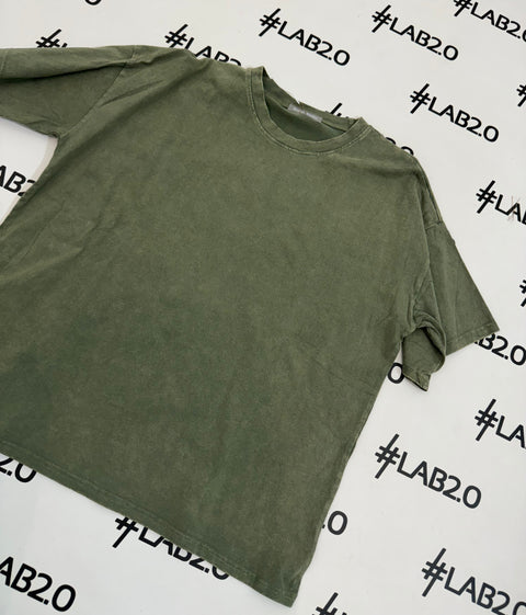T-Shirt Verde Delavè