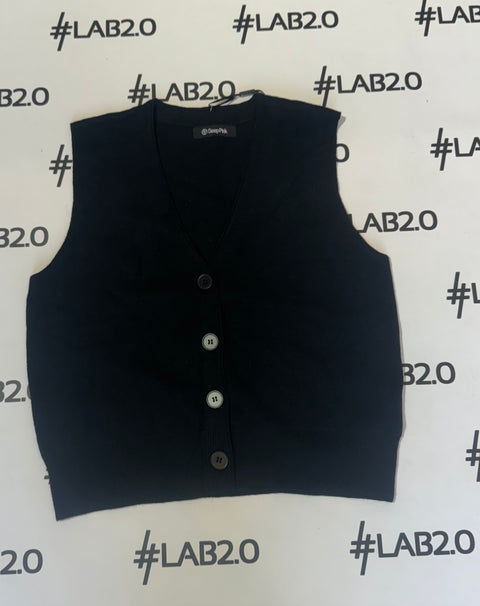 Gilet Maglia Barbara Nero