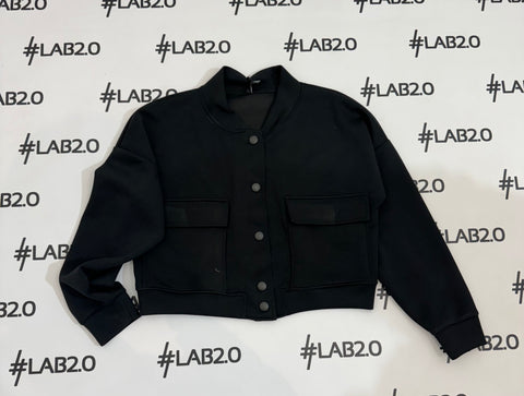 Bomber Gaia Spring Nero Curvy