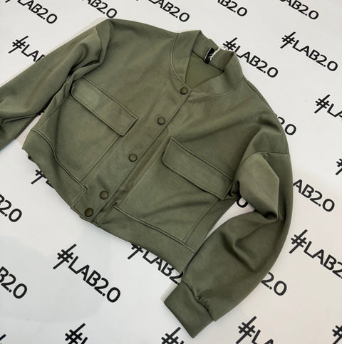 Bomber Gaia Spring Militare Curvy