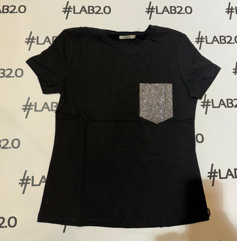 T-shirt Tasca Strass