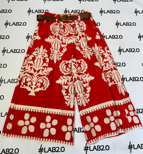 Gonna-pantalone Rosso