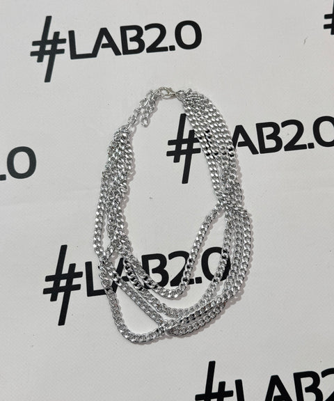 Silver Agate Necklace