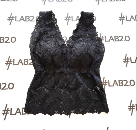 Bralette pizzo Nera