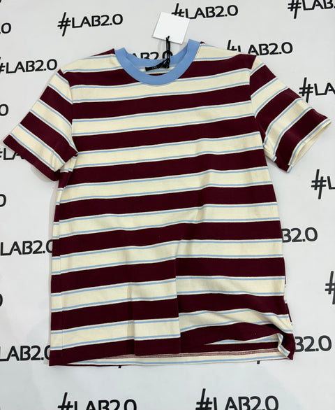 T-shirt Stripes Bordeaux