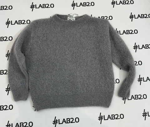 Maglione Fiocco Mohair Grigio