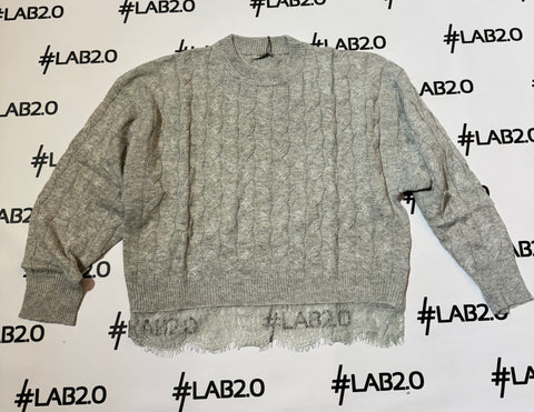 Maglioncino Trecce Grigio