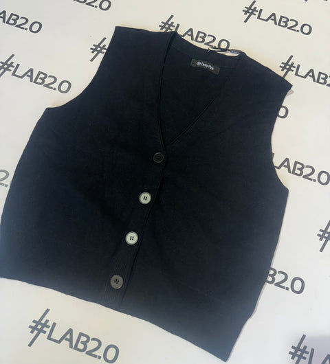 Gilet Maglia Barbara Nero