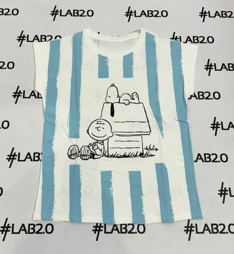 T-shirt Snoopy Blu