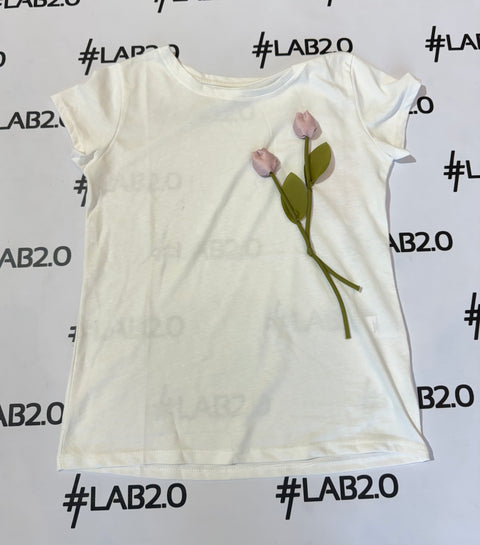 T-shirt Boccioli bianca